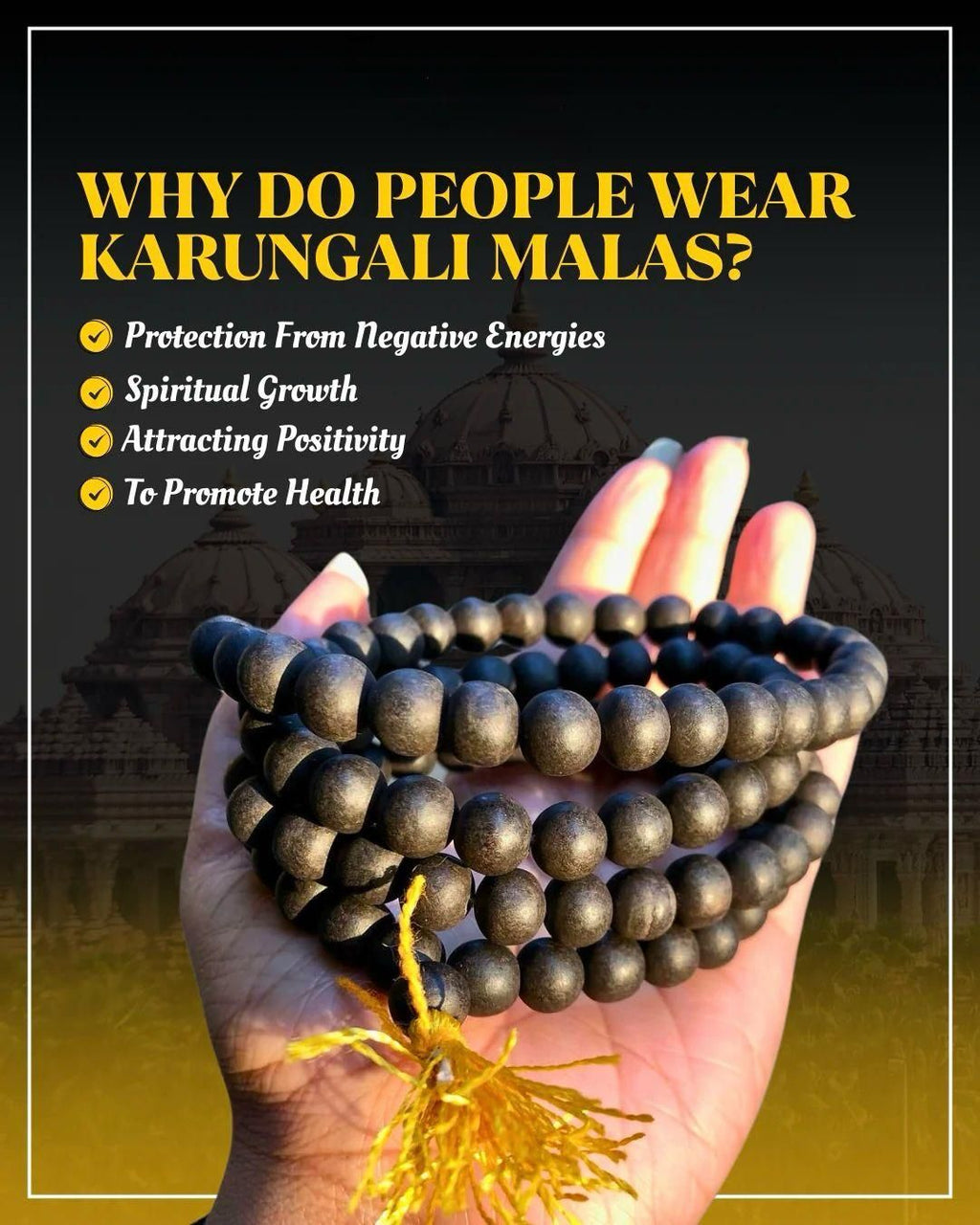 Karungali Mala With Murgan Locket
